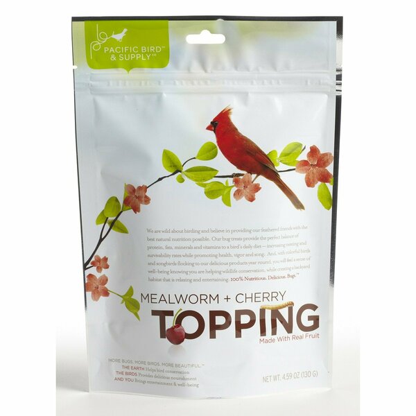 Pacific Bird & Supply TOPPING FOR BIRD MEALWORM/CHERRY PB-0021